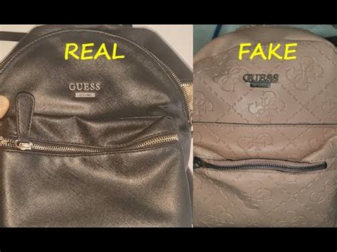 a real vs fake guess backpack bags|guess branded handbags.